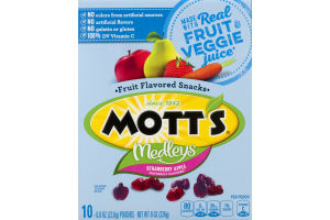 Mott's Medleys Fruit Flavored Snacks Strawberry Apple - 10 CT
