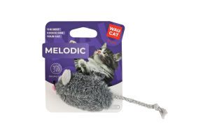 Игрушка для котов со звуковым чипом 130мм №7511 Мышка Melodic Fun WauCat 1шт