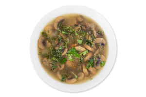 Суп з рисом та грибами пісний 300г