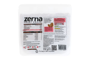 Пластівці з чорнозерної спельти цільнозернові плющені Zerna д/п 350г
