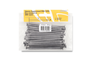 Цвях будівельний 3,5*90мм 300г блістер Гроно-трейд