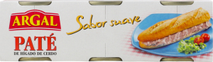Паштет со свиной печенью Argal к/у 3х80г