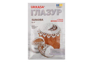 Глазур білкова 100г Украса
