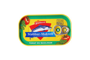 Макрель Stabburet філе з томатами та базиліком