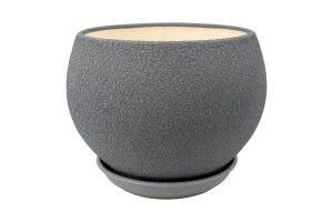 Горщик д/квітів Куля шовк 4,1л металік 17см Оріана