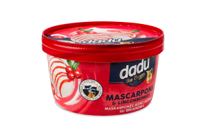 Мороженое Dadu со вкусом маскарпоне и клюквы