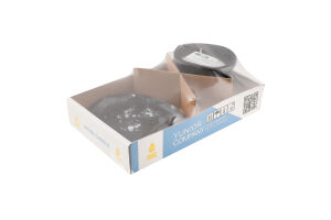 Свічка Обличчя чорна гіпсове кашпо на 24години 15*12*9см Строїч