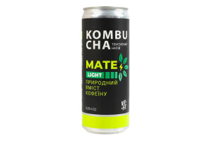 Напиток брожения фильтрованный непастеризованный с сахаром Mate Light Elderberry Vit-Fit ж/б 0.33л