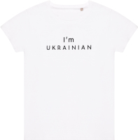 Футболка жін Sol's Pioneer I'am Ukrainian біл XXL