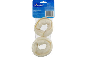 Companion Natural Rawhide Donut 3.5 Inch - 2 CT