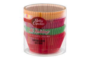Betty Crocker All Holidays Cupcake Liners Must-Have Colors - 100 CT