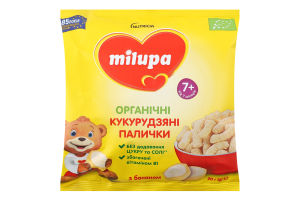 Палочки кукурузные для детей от 7мес с бананом и витамином В1 Milupa м/у 20г