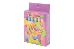 Крейда шкільна кольорова №1443231 Greenwich Products Co. Limited 12шт