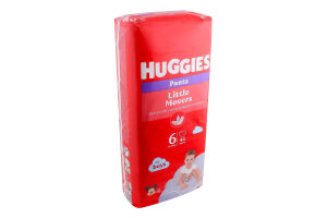 Трусики-подгузники для мальчиков одноразовые 15-25кг 6 Pants Huggies 44шт