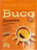 Кофе натуральный растворимый сублимированный Утренний Buco д/п 55г
