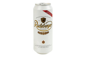 Пиво 500мл 4.8% светлое фильтрованное пастеризованное Pilsner Radeberger ж/б
