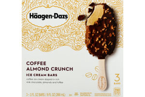 Haagen-Dazs Ice Cream Bars Coffee Almond Crunch - 3 CT