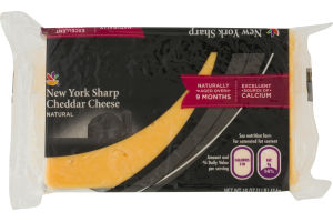 Ahold Natural Cheese New York Sharp Cheddar