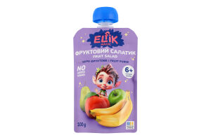 Пюре для детей от 6мес фруктовое Фруктовый салатик Elfik Magic д/п 100г