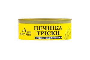 Печень трески натуральная стерилизованная Craft Fish ж/б 230г