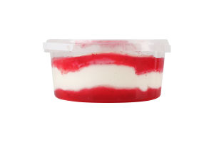 Десерт сметанний 12% молоковмісний з наповнювачем Полуниця Зорька п/у 0.4кг