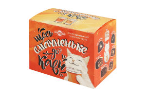 Цукерки глазуровані кондитерською глазур'ю Щось смачненьке до кави Пригощайся к/у 280г