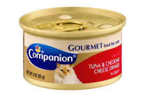 Companion Gourmet Food For Cats Tuna & Cheddar Cheese Dinner