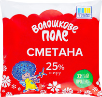 Сметана 25% 350г п/е Волошкове поле