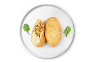 Пирожки печеные из дрожжевого теста с капустой