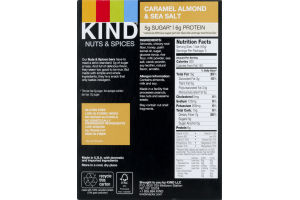 KIND Nuts & Spices Bars Caramel Almond & Sea Salt - 5 CT