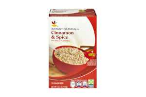 Ahold Cinnamon & Spice Instant Oatmeal - 10 CT
