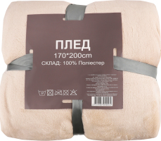 Плед мікрофібра однотонний 170х200см №YXT24031995 Ningbo Union Point Imp&Exp Co. Ltd 1шт в асорт