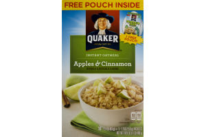 Quaker Instant Oatmeal Apples & Cinnamon - 10 CT