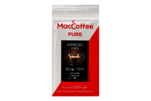 Кофе натуральный жареный молотый Espresso Forte Pure MacCoffee м/у 250г