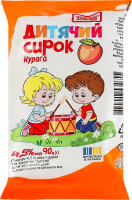 Творожок 4.5% с сахаром и курагой Детский Злагода м/у 90г
