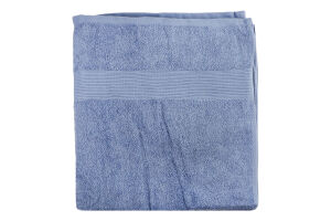 Рушник синій махровий з бордюром 70*140см 400г/м2 ГМ Текстайл