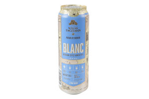 Пиво 0.568л 5% пшеничне ароматизоване пастеризоване Blanc Volfas Engelman з/б