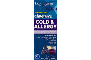 CareOne Children's Cold & Allergy Grape