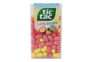 Драже со вкусом ананаса и маракуйи Exotic escape Tic Tac п/у 54г