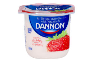 Dannon Whole Milk Yogurt Strawberry