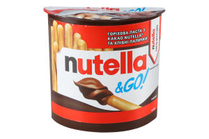 Паста горіхова з какао та хлібні палички Nutella п/у 52г