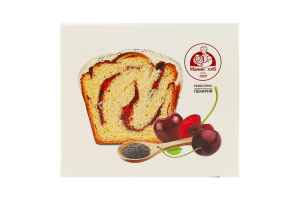 Булочка с маково-вишневым вкусом Бабка Мамин хліб к/у 360г