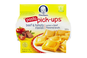Gerber Pasta Pick-Ups Beef & Tomato Ravioli Toddler
