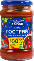 Соус с кусочками овощей стерилизованный Острый Чумак с/б 300г
