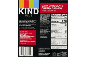 KIND Plus Bars Dark Chocolate Cherry Cashew + Antioxidants - 4 CT