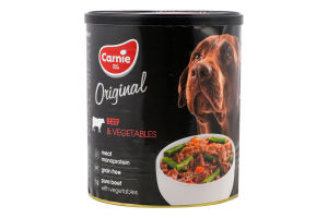 Корм д/дорослих собак Original Mono Protein Яловичина з овочами 800г ж/б Carnie