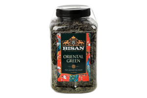 Чай Oriental Green зелений листовий 250г пл/банка Bisan