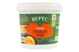 Горчица нестерилизованная Украинская крепкая Верес ведро 1кг