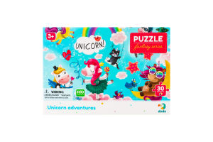 Пазл для детей от 3лет №300416 Unicorn adventures Dodo 30эл