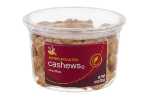 Ahold Jumbo Roasted Cashews Unsalted